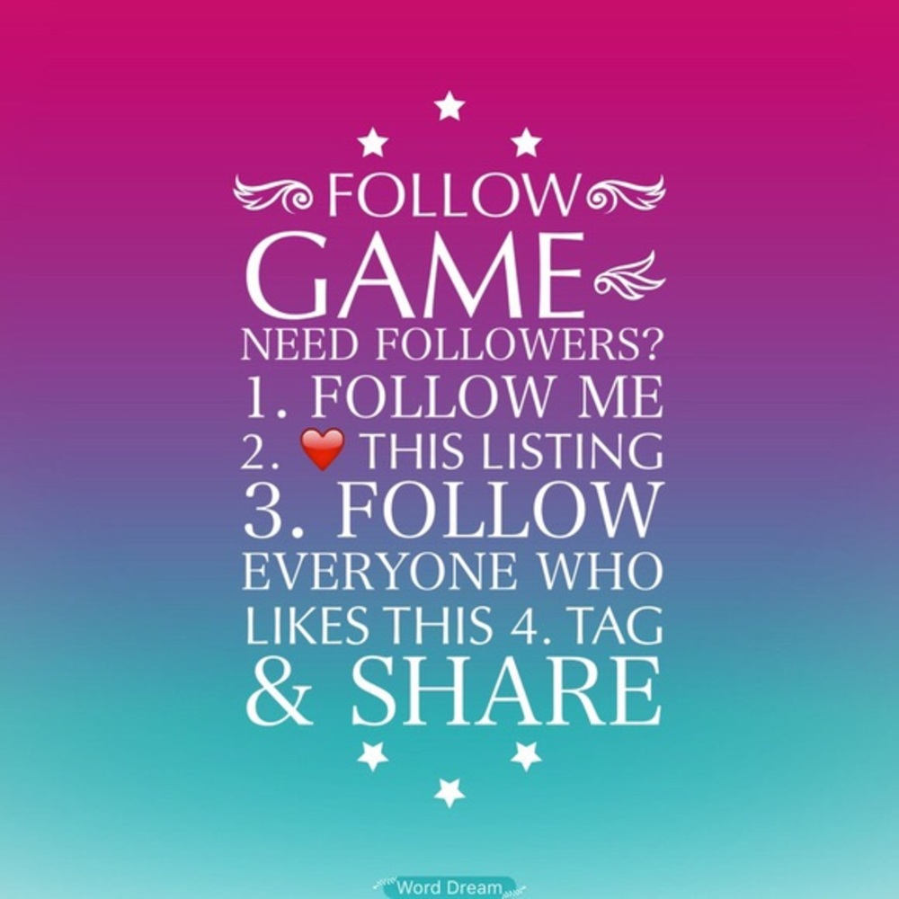 ✨1st Follow Game!!!!✨